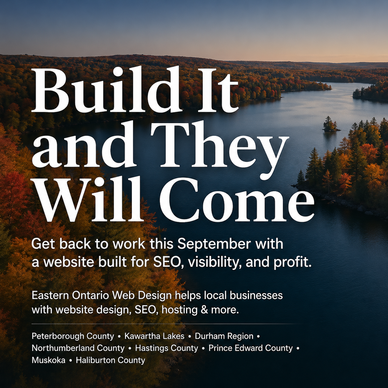 Build It and They Will Come